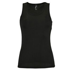SOLS Womens/Ladies Sporty Performance Tank Top / Black